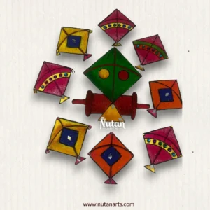 Makar Sankranti Kite Readymade Rangoli Mat