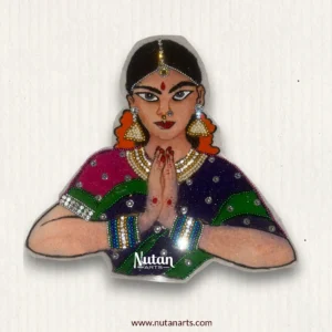 South Indian Lady Readymade Rangoli Mat