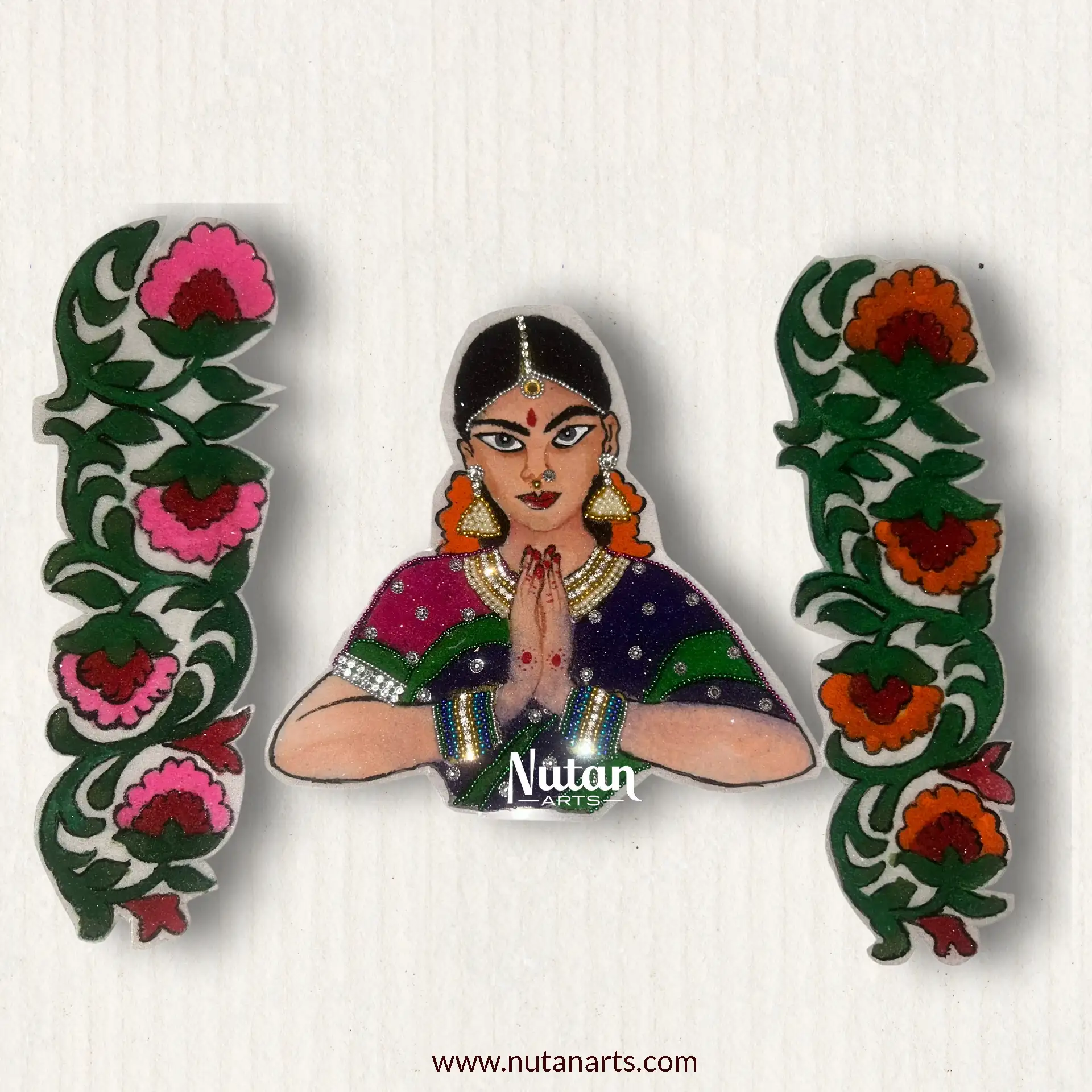 South Indian Lady with flower wel