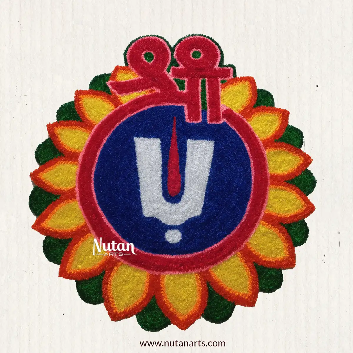 Shree Tirupati Balaji Namam Backdrop Mat