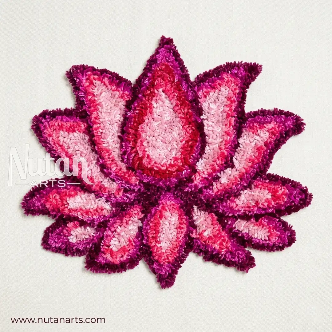 Single Pink Lotus 14 x 11 inches